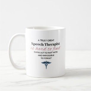 Caneca De Café Terapeuta de Fala Verdadeiramente Ótimo Agradecime