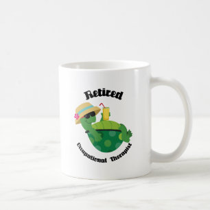 Caneca De Café Terapeuta ocupacional aposentado (tartaruga)