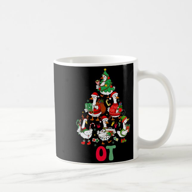 Caneca De Café Terapeuta ocupacional árvore de natal terapia ocup (Direita)