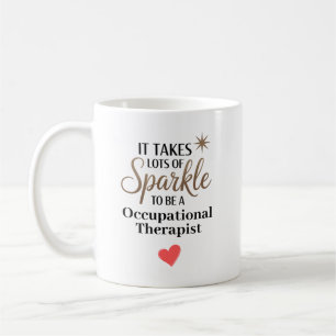 Caneca De Café Terapeuta Ocupacional Brilho Personalizado