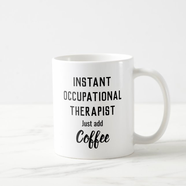 Caneca De Café Terapeuta personalizado (ocupacional, ABA, (Direita)