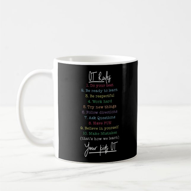 Caneca De Café Terapêutica Ocupacional (Esquerda)
