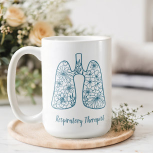 Caneca De Café Terapêutica Respiratória Floral