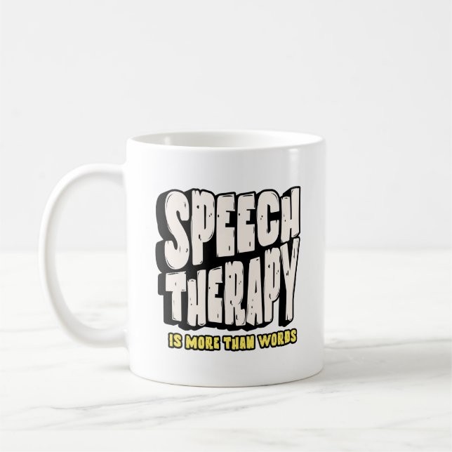 Caneca De Café Terapia da Fala | Terapeuta da Fala (Esquerda)