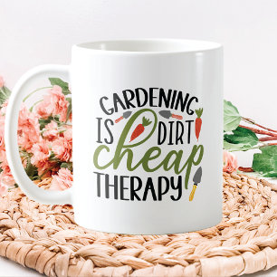 Caneca De Café Terapia de jardinagem