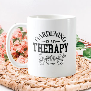 Caneca De Café Terapia de jardinagem