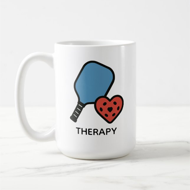 Caneca De Café Terapia de Pickleball  (Esquerda)