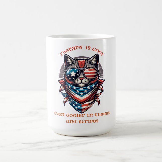 Caneca De Café Terapia é camiseta Legal - Consciência da Saúde Me (Centro)