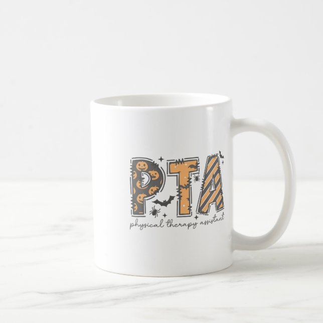 Caneca De Café Terapia Física de Pta Halloween Istant Spooky Autu (Direita)