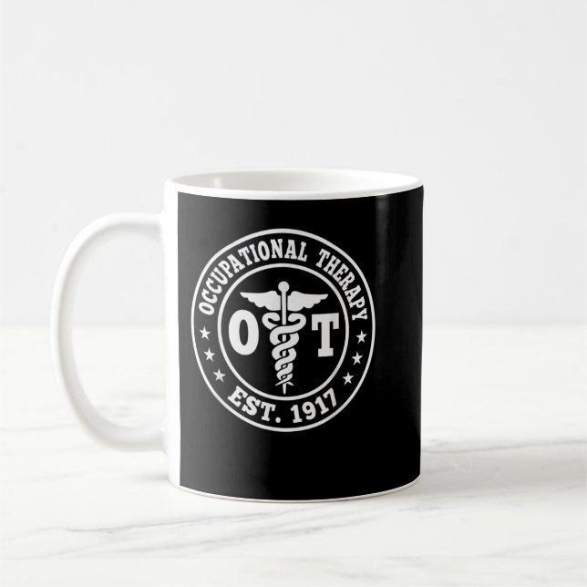 Caneca De Café Terapia Ocupacional engraçada para projetar ideia (Esquerda)
