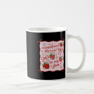 Caneca De Café Terapia Ocupacional Feminina Morango Fofo Voltar O