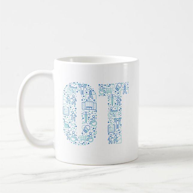 Caneca De Café Terapia ocupacional OT (Esquerda)