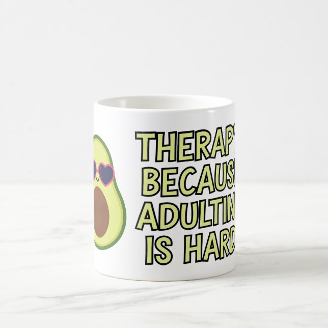 Caneca De Café Terapia porque adultar é duro (Centro)