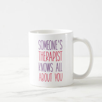 Caneca De Café Terapista de alguém