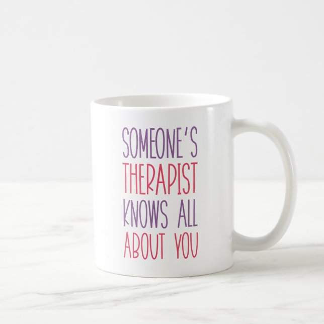 Caneca De Café Terapista de alguém (Direita)