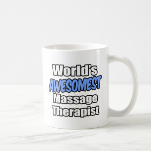 Caneca De Café Terapista de Massagem Mais Awesomest do Mundo