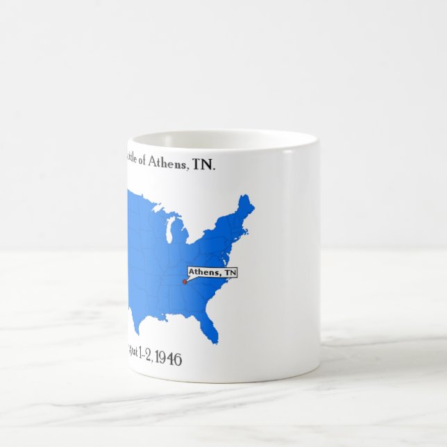 Caneca De Café Terceira batalha de Atenas, TN. (Centro)