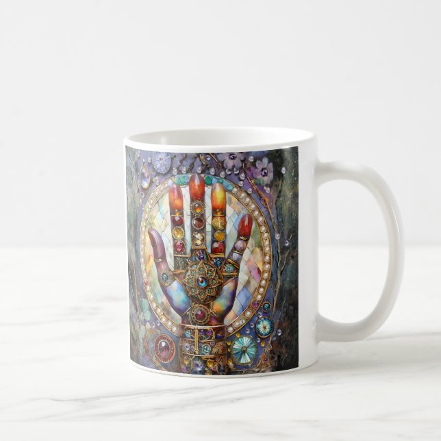 Caneca De Café Terceiro Olho Místico Palma (Direita)