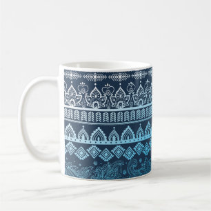 Caneca De Café Terceiro padrão étnico tribal, perfeito.