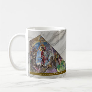 Caneca De Café Terço Luminoso Mistérios #1: Batismo de Jesus
