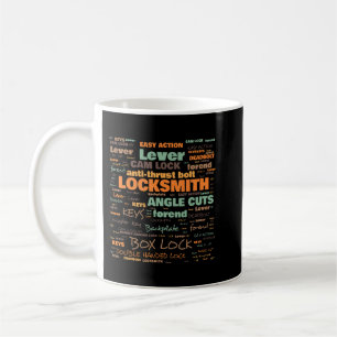 Caneca De Café Terminologia de Locksmith Termos usados frequentem