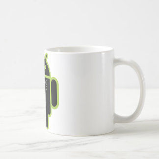 Caneca De Café Terno acima do verde do Android