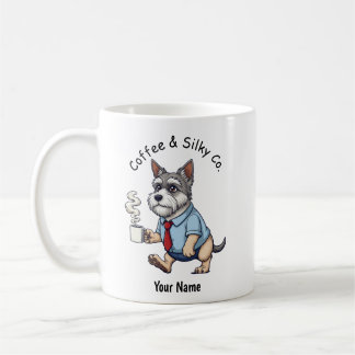 Caneca De Café Terno de Negócios Café Silky Terrie Australiano En