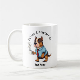 Caneca De Café Terno de Negócios Engraçado do Staffordshire Ameri