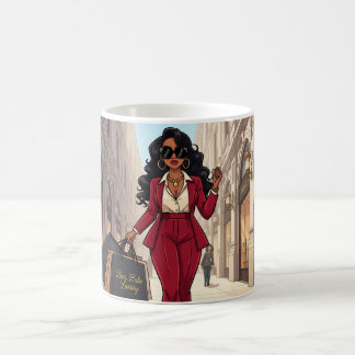 Caneca De Café Terno Vermelho Poderoso para Babe Chefe Inteligent