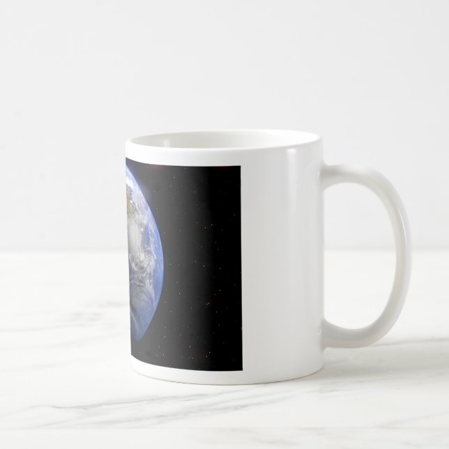 Caneca De Café Terra Azul do Espaço Inspiracional (Direita)