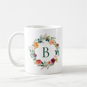 Caneca De Café Terra colorida de flores de jardim inglês