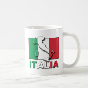 Caneca De Café Terra da bandeira de Italia