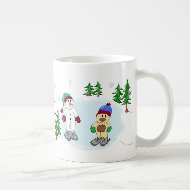 Caneca De Café Terra de Encantamento de Inverno (Direita)