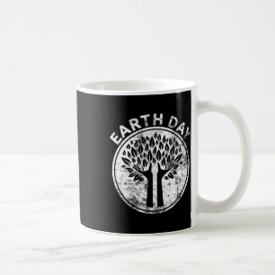 Caneca De Café Terra Dia Mãos Árvore Sobre Ciência do Planeta Nat