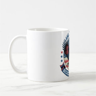Caneca De Café Terra do Gráfico da Águia Livre