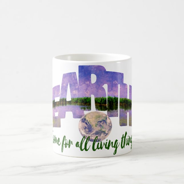 Caneca De Café Terra Nosso Céu Azul de Verão Doméstico e Água (Centro)