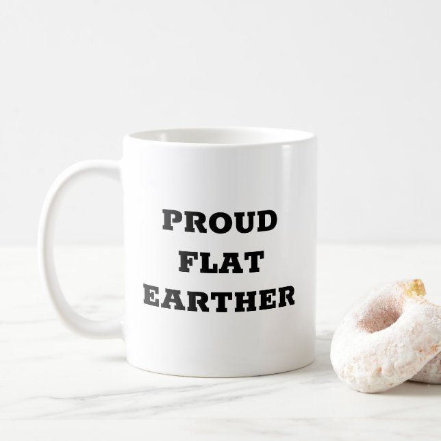 Caneca De Café Terra Plana Orgulhosa (Com Donut)