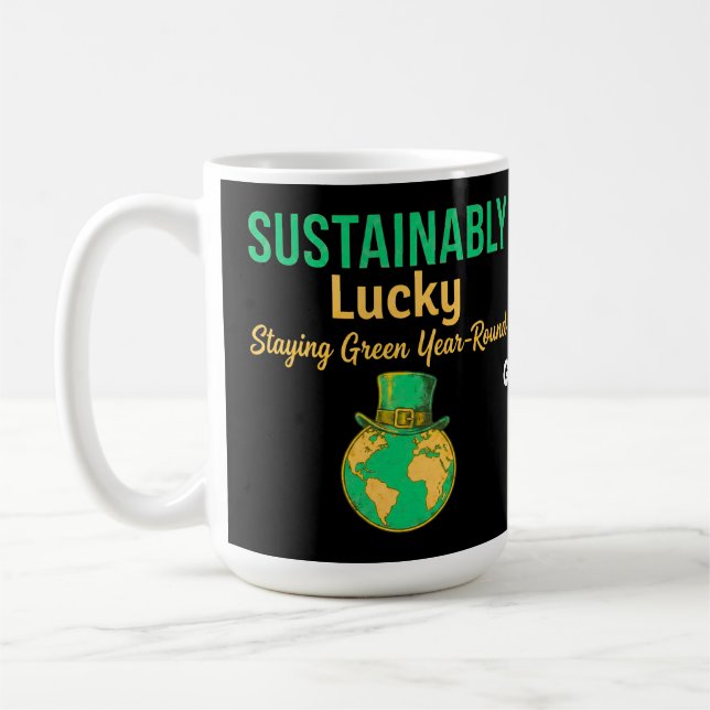 Caneca De Café Terra Sortuda Sustentável Vida Verde Ecológica (Esquerda)