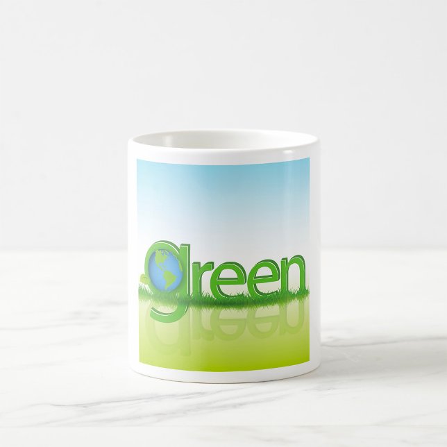 Caneca De Café Terra Verde Globo Ecológico Natureza (Criador carregado)