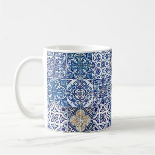 Caneca De Café Terracotta Azulejo   Azulejo Russo Italiano
