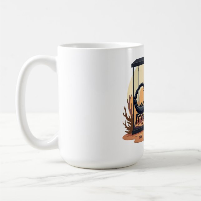 Caneca De Café Terrário Habitat para Escorpião (Esquerda)