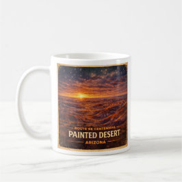 Caneca De Café Terras Más Pintadas Estrelas ao Amanhecer no Arizo