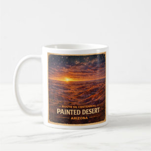 Caneca De Café Terras Más Pintadas Estrelas ao Amanhecer no Arizo