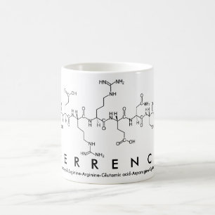 Caneca De Café Terrence peptide name mug