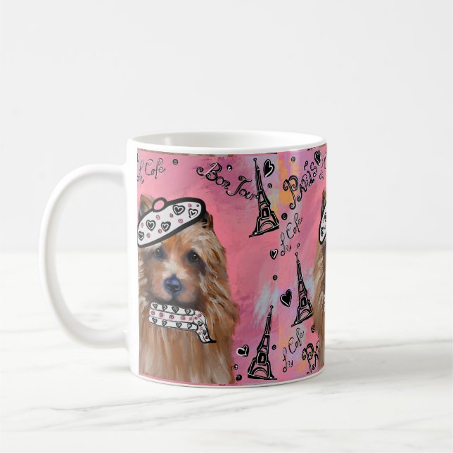 Caneca De Café Terrier Australiano    (Esquerda)