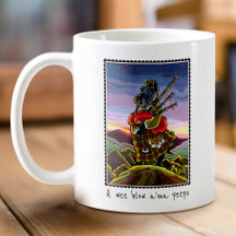 Terrier Bagpipe escocês Café Mug
