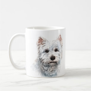Caneca De Café Terrier branco da Highland Ocidental Personalizado