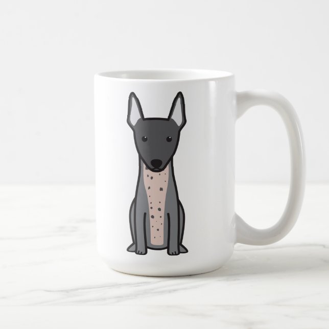 Caneca De Café Terrier calvo americano (Direita)