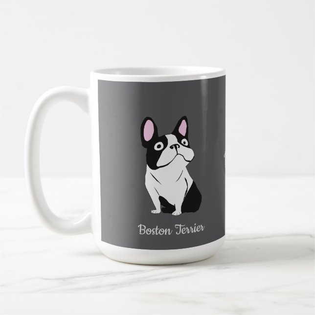 Caneca De Café Terrier de Boston (Esquerda)
