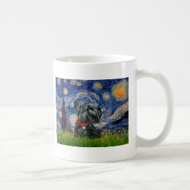Caneca De Café Terrier Escocês 12c -Noite Estrelada